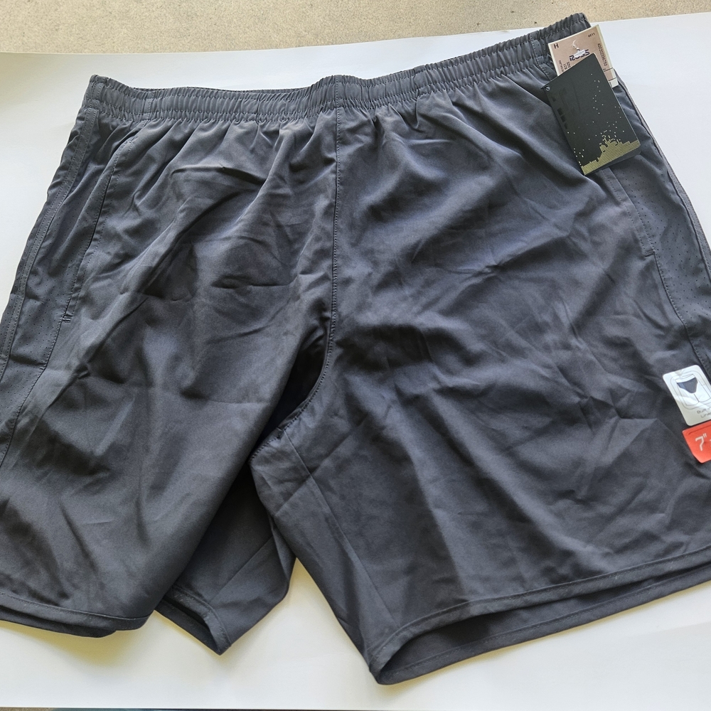 NWT Mens Hind Motion Athletic Shorts Lined Black Size XL